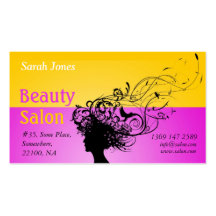CUSTOMIZABLE Business Card for Beauty Salon