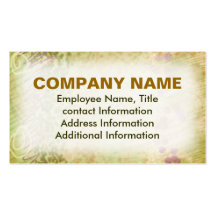 Customizable Business Card  - Olive Medley Full