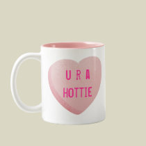 Customizable Candy Heart Mug mugs