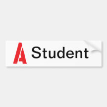 Customizable Capital A gear Bumper Stickers