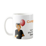Customizable Cartoon Cat Graduation Mug Template