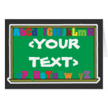 Customizable Chalkboard, <YOURTEXT> Cards