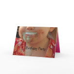 Customizable Child Birthday Party Card