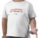 Customizable Childs Allergy Shirt