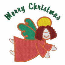Customizable Christmas Angel Emb. Tees, Sweats