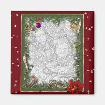(Customizable) Christmas Frame Fridge Magnets