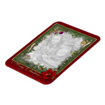 Customizable Christmas Photo Frame Vinyl Magnet
