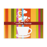 Customizable Coffee Shop Post Cards