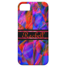Customizable Colourful  red blue marble like iPhone 5 Case