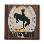 Customizable Cowgirl Rodeo Magnet
