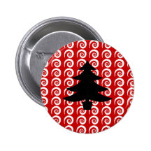 Customizable Curls Pinback Button