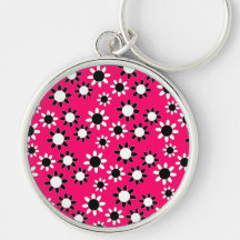 Customizable Daisies Keychain