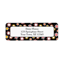 Customizable Daisies Labels