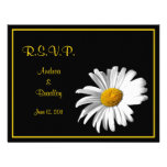 Customizable Daisy Wedding Response Card Invite
