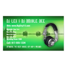 CUSTOMIZABLE DJ Business Card