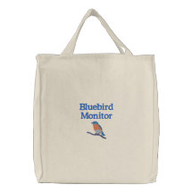 Customizable Eastern Bluebird Canvas Bags