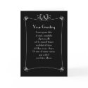 Customizable Elegant Border With Monogram cards