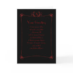 Customizable Elegant Border With Monogram Greeting Card