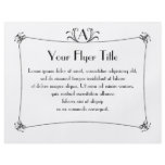 Customizable Elegant Border With Monogram Flyer