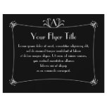 Customizable Elegant Border With Monogram Flyers