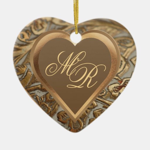 Customizable Elegant Wedding Keepsake Ornament