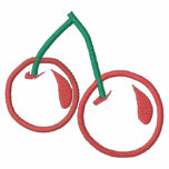 Customizable Embroidered Cherries Tees