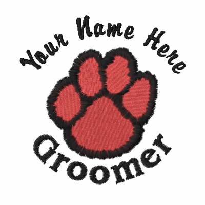 Customizable Embroidered Dog Groomer Tees, Sweats by designsbydandy