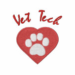 Customizable Embroidered Paw in Heart Tees Polo Shirt