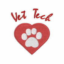 Customizable Embroidered Paw in Heart Tees Polo Shirt
