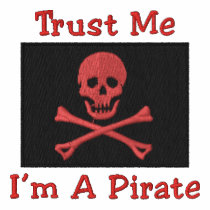 Customizable Embroidered Pirate Flag Tees, Sweats