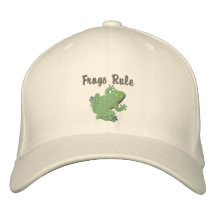 Customizable Emrboidered Frog Hat Embroidered Hats