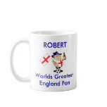 Customizable England Soccer Fan Coffee Mug
