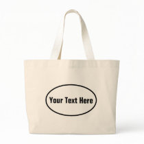 Customizable European Oval Tote Bag