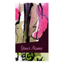 Customizable Feminine Profile Cards # 9731Fem Business Card Template