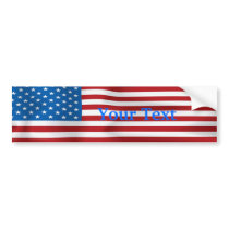 Customizable Flag Bumpersticker Bumper Stickers