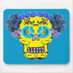 Customizable Floral Sugar Skull Mouse Pads
