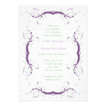 Customizable Floral Wedding Invitation