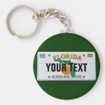 (Customizable) Florida License Plate Keychain
