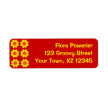 Customizable Flower Power Labels