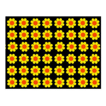 Customizable Flower Power Post Cards