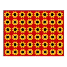 Customizable Flower Power Postcards