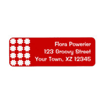 Customizable Flower Power Return Address Label
