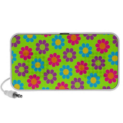 Customizable Flower Power Travelling Speakers