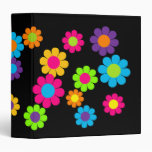 Customizable Flower Power Vinyl Binders