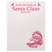 Customizable From the Desk of Santa Claus Personalized Letterhead