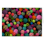 Customizable Fun & Colourful Balls Greeting Card