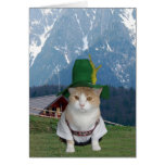 Customizable Funny German Cat Greeting Card