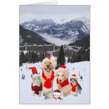 Customizable Funny Pets in Alps Cards