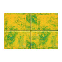 Customizable Green and Gold Decor Fine Art Print Canvas Print
