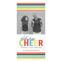 Customizable Holiday Cheer Photo Card